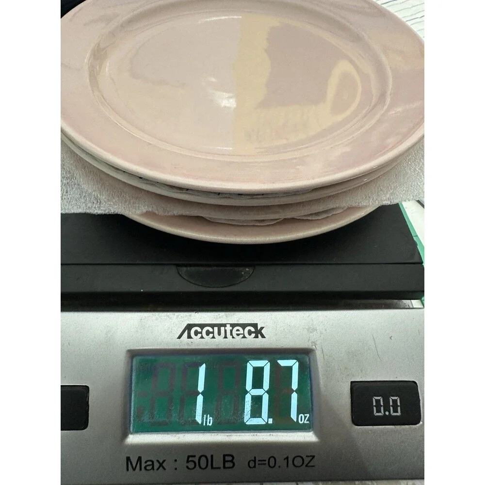 Vintage Luray Pastels 6.25” Bread Dessert Plate Pink Set of 4